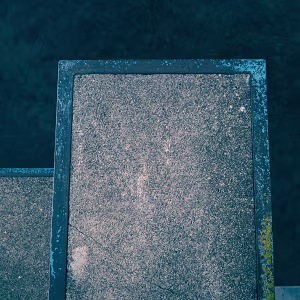 Edges Minimalist studies of railings, platforms, and water. Edges explores boundaries between structure and uncertainty...