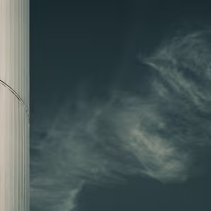 Edges of Air A minimalist architectural series exploring the contrast between geometric structures and drifting clouds. Clean lines...